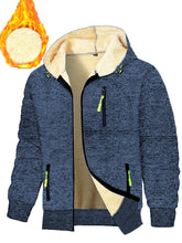 Load image into Gallery viewer, Thickened Men's Sports Fitness Casual Jacquard Hooded Jacket