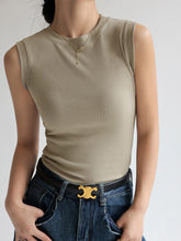 Load image into Gallery viewer, Cotton Small Round Neck Basic Versatile Camisole