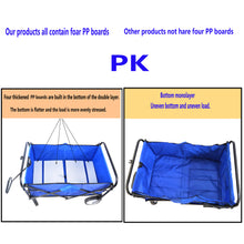 Load image into Gallery viewer, Folding Wagon Garden Shopping Beach Cart (Blue)