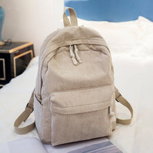 Load image into Gallery viewer, Corduroy Backpack Students Shoulder School Bags