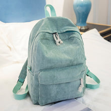 Load image into Gallery viewer, Corduroy Backpack Students Shoulder School Bags