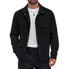 Load image into Gallery viewer, Men's Retro Casual Jacquard Knitted Lapel Shirt Jacket