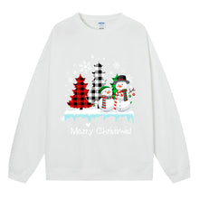 Load image into Gallery viewer, Christmas ladies' top snowman Christmas tree hoodie