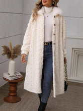 Load image into Gallery viewer, Fashion Three-dimensional Pattern Plush Warm Coat