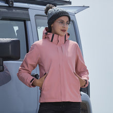 Load image into Gallery viewer, Men's Windproof And Waterproof Single Two-Piece Stand Collar Hooded Autumn And Winter Coat Printed LOGO