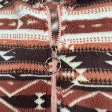 Load image into Gallery viewer, Fashion Casual Geometric Pattern Printed Hooded Zipper Jacket
