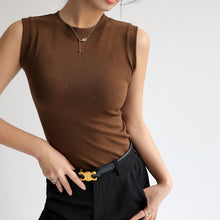 Load image into Gallery viewer, Cotton Small Round Neck Basic Versatile Camisole
