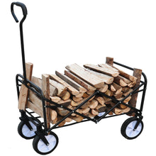Load image into Gallery viewer, Folding Wagon Garden Shopping Beach Cart (Blue)