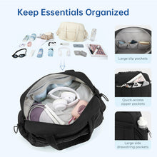 Load image into Gallery viewer, Large Capacity Carry-On Travel Duffel Bag for Women, with Shoulder Strap.