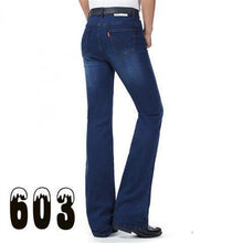 Load image into Gallery viewer, Men's Flared Pants Elastic Denim