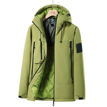 Load image into Gallery viewer, cotton jacket men's autumn and winter thick warm cotton jacket windproof and waterproof jacket