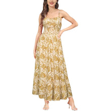 Load image into Gallery viewer, Pleated Ruffles Dress Women's Sleeveless