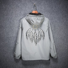 Load image into Gallery viewer, Wings printed thin reflective jacket