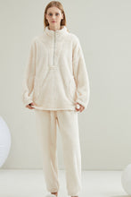 Load image into Gallery viewer, Couple Coral Velvet Pajama Set