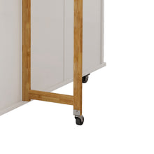 Load image into Gallery viewer, Kitchen Island Cart with 2 Door Cabinet and Three Drawers,43.31 Inch Width with Spice Rack,Towel Rack (White)
