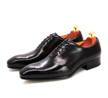Load image into Gallery viewer, Men's Leather Oxford Shoes