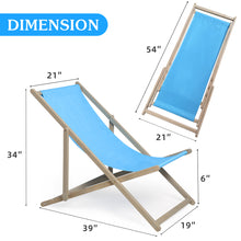 Load image into Gallery viewer, Beach Sling Patio Chair Set of 2