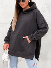 Load image into Gallery viewer, Pocket style slit pullover hoodie