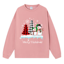 Load image into Gallery viewer, Christmas ladies' top snowman Christmas tree hoodie
