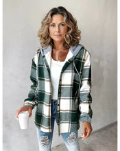 Load image into Gallery viewer, Women's large plaid style women's jacket