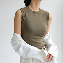 Load image into Gallery viewer, Cotton Small Round Neck Basic Versatile Camisole