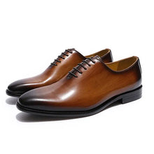 Load image into Gallery viewer, Men's Leather Oxford Shoes