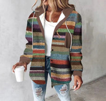 Load image into Gallery viewer, Women's large plaid style women's jacket