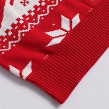 Load image into Gallery viewer, Ladies' Christmas sweater jacquard reindeer pullover warm knit sweater