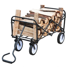 Load image into Gallery viewer, Folding Wagon Garden Shopping Beach Cart (Blue)