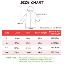 Load image into Gallery viewer, Black Fashion Adult Waterproof Long Raincoat Women Men Rain Coat
