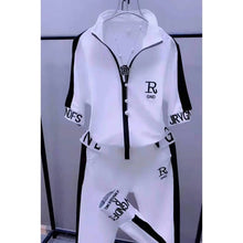 Load image into Gallery viewer, 2023 Summer New Women Tracksuit Loose Fashion Casual Short Sleeve Hooded Top Pants
