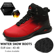 Load image into Gallery viewer, Mens Winter Boots Snow Hiking Sneakers Water Resistant