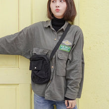 Load image into Gallery viewer, Women Corduroy Flap Shoulder Bag Canvas Lining