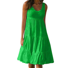 Load image into Gallery viewer, Jocoo Jolee Women Causual O Neck Sleeveless Ruffles Mini Dress