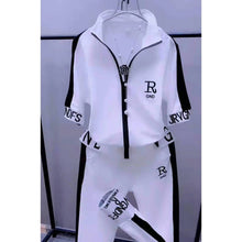 Load image into Gallery viewer, 2023 Summer New Women Tracksuit Loose Fashion Casual Short Sleeve Hooded Top Pants
