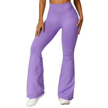 Load image into Gallery viewer, Fashion Wide Leg Tight Seamless Hip Lifting Yoga Bell-Bottom Pants Abdominal-Shaping High Waist Bootcut Casual Sports Pants Pants
