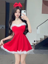 Load image into Gallery viewer, Women's Holiday Midnight Low-Cut Sexy Dress Christmas