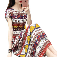 Load image into Gallery viewer, Batik Printed Cotton Dress and Skirt Combo