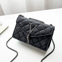 Load image into Gallery viewer, Black Luxury Handbags e Women PU Leather Messenger Shoulder Bag