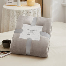 Load image into Gallery viewer, 70x100cmGrey Flannel Fleece Blanket Adult Children Soft Warm Throw Bed Covers