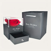 Load image into Gallery viewer, Rose In A Box Plus Red Zircon Pendant