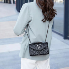 Load image into Gallery viewer, Black Luxury Handbags e Women PU Leather Messenger Shoulder Bag