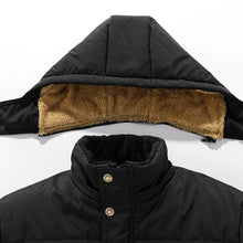 Load image into Gallery viewer, 2023 New Men Winter Parka Fleece Lined Thick Warm Hooded Fur Collar Coat