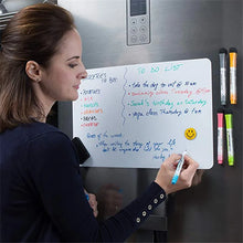 Load image into Gallery viewer, A5 Magnetic Whiteboard Fridge Magnets Dry Wipe White Board