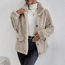 Load image into Gallery viewer, New Double-sided Velvet Button Cardigan Casual Coat