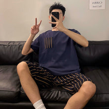 Load image into Gallery viewer, Men's Round Neck Cartoon Loose Homewear Suit