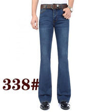 Load image into Gallery viewer, Men's Flared Pants Elastic Denim
