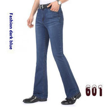 Load image into Gallery viewer, Men's Flared Pants Elastic Denim