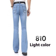 Load image into Gallery viewer, Men's Flared Pants Elastic Denim