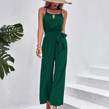 Load image into Gallery viewer, Spaghetti Straps Sleeveless Wide Leg Jumpsuit